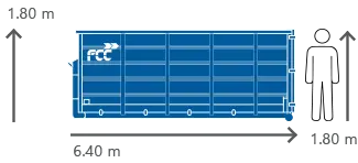 20m3 Container für alle Abfallarten von FCC Abfall Service online mieten