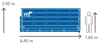 24m3 Container für alle Abfallarten von FCC Abfall Service online mieten