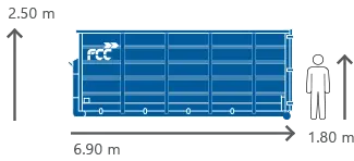 30m3 Container für alle Abfallarten von FCC Abfall Service online mieten