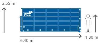 33m3 Container für alle Abfallarten von FCC Abfall Service online mieten