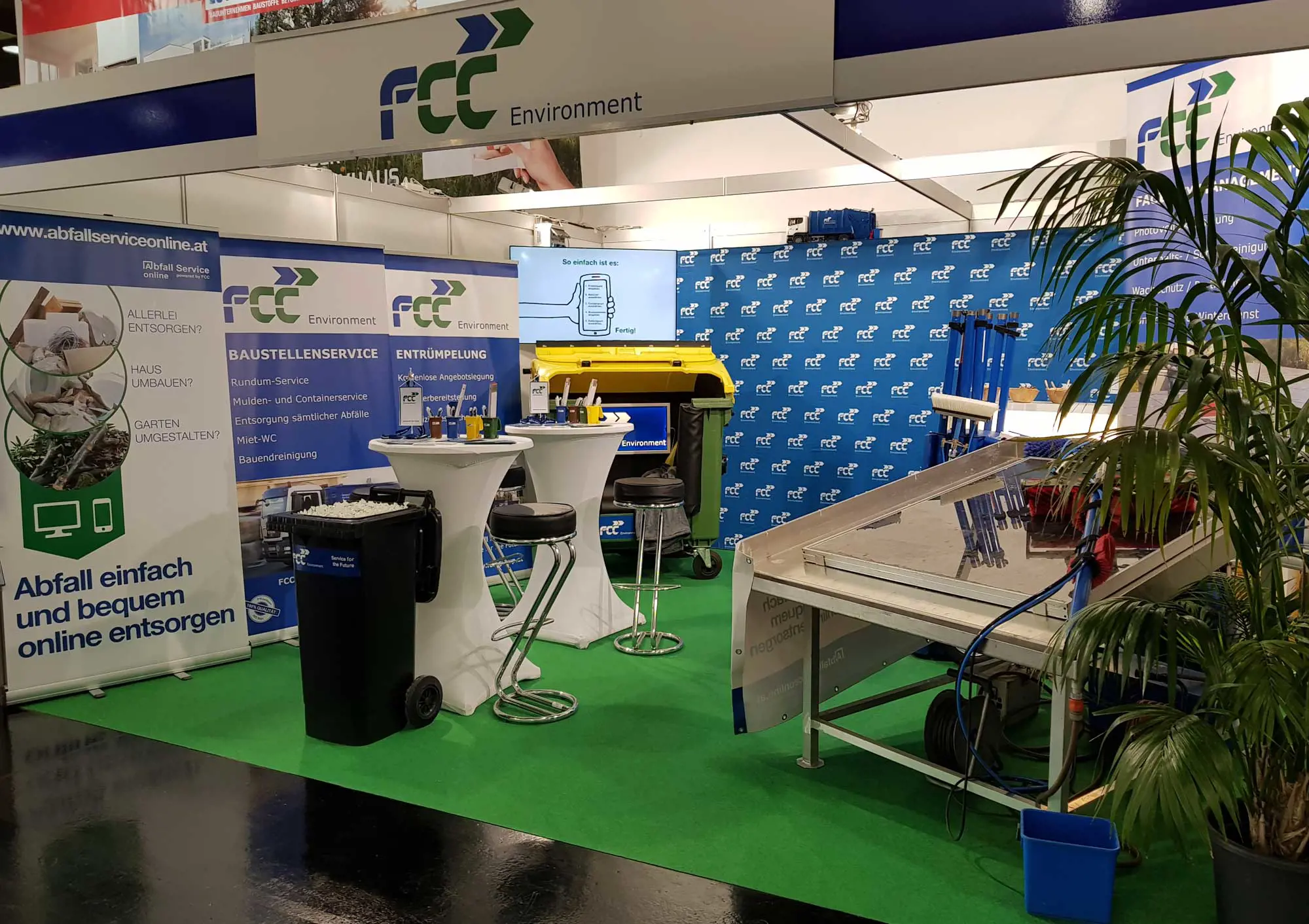 FCC AUSTRIA UND ABFALL SERVICE ONLINE AUF DER HÄUSELBAUER MESSE IN GRAZ